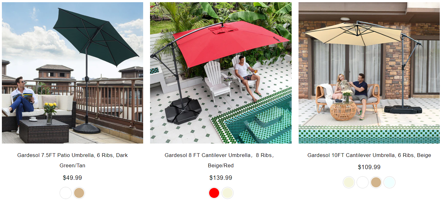 gardesol patio umbrella