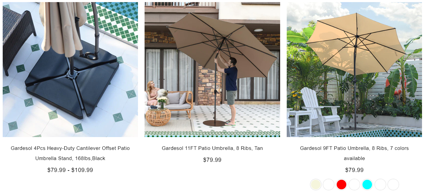 gardesol patio umbrella